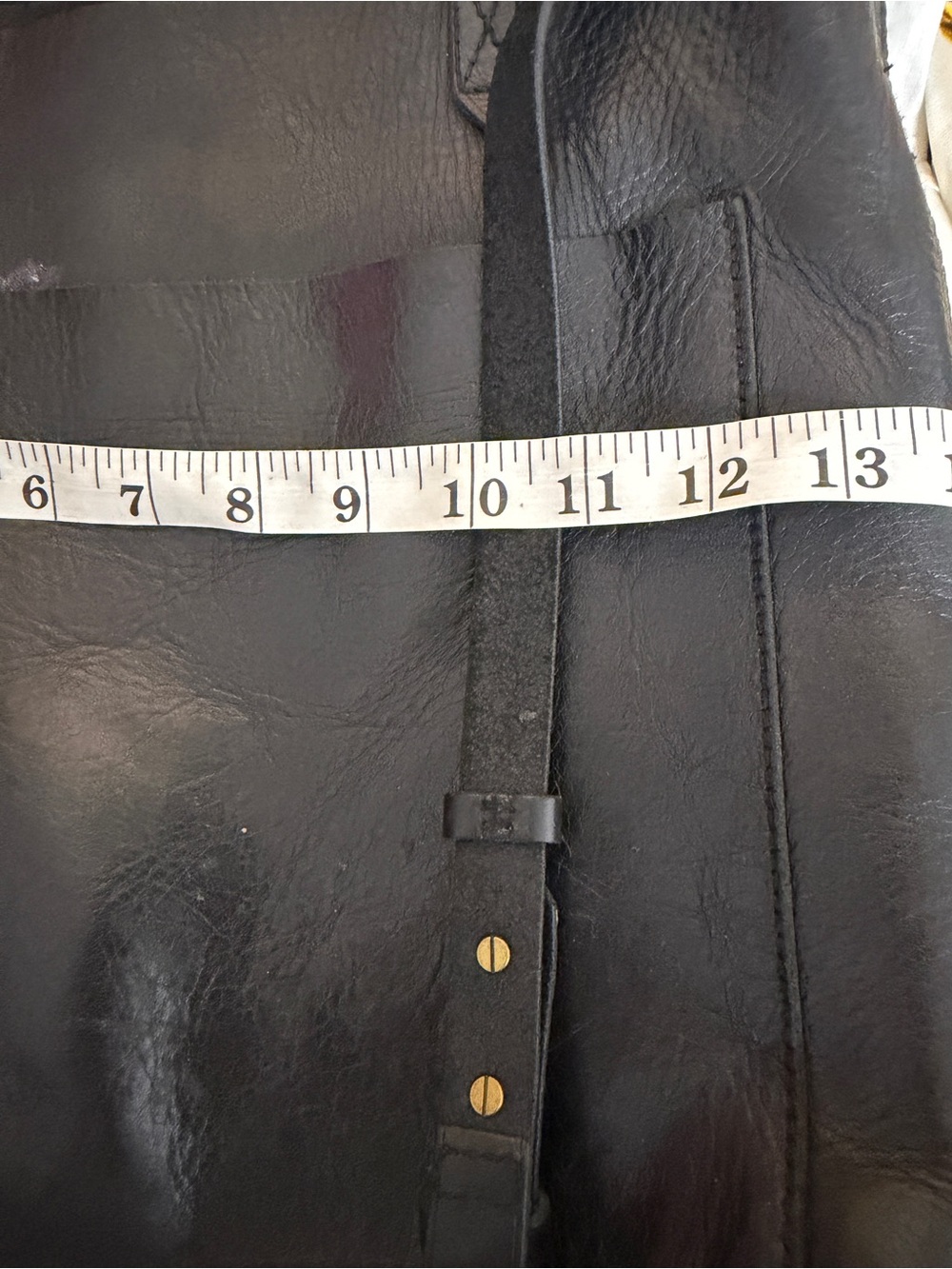 Madewell Black Leather Everyday Tote with Crossbody Strap - Picture 9 of 10